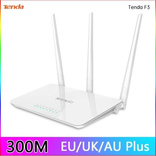 Hot Selling Tenda F3 300Mbps Wireless Routers Easy Setup English System Wifi Router 3 5dBi External Antennas Home Router