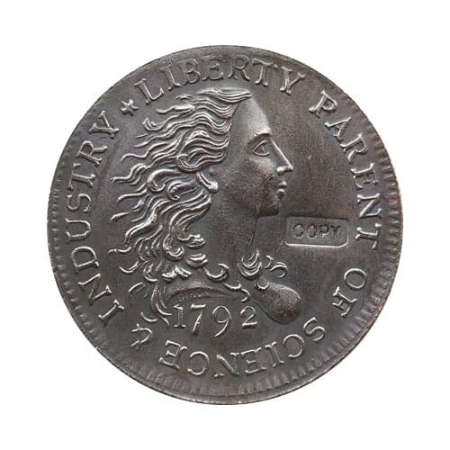 Wholesale 1792 BIRCH LARGE CENT GALLERY MINT COINS COPY 100% coper manufacturing