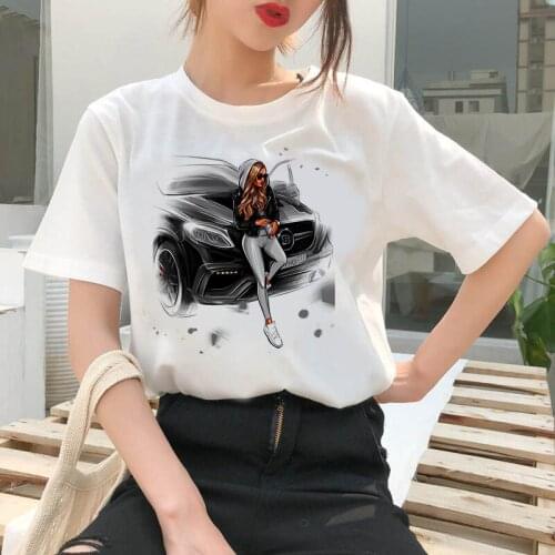 Sexy Girl Summer Harajuku Top T-shirt women Fashion Soft Casual White T shirts Tops funny printed T-shirt