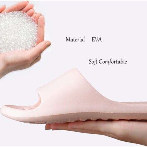 2021 NEW Style Men and Women Slippers Indoor Solid Couples Solid Bathroom EVA Slides Flat With Female Male Shoes