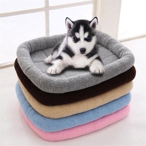 Comfortable Lambskin Warm Plush Pet Pad Waterproof Non-Slip Scratch Cat Pet Tray Pad Removable Dog Rest Plush Pet Tray Pad