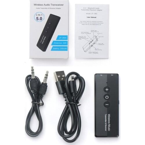 USB Bluetooth-compatible 5.0 Adapter 3.5mm Dongle Receiver Transfer Wireless Adapter for Computer Laptop Support Windows