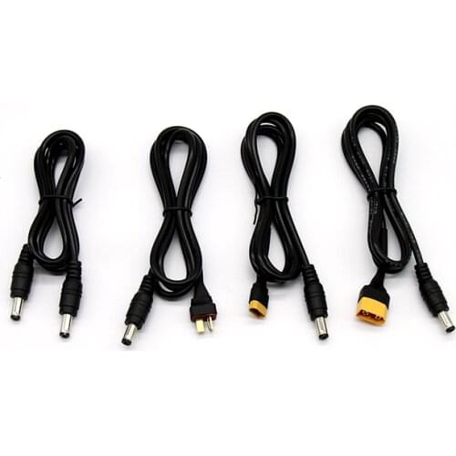 Sequre DC 5.5*2.5mm 1 meter XT60 / XT30 / T-Plug / DC5525 Connector to DC5525 Extension Cable for SQ-001 Electric Soldering Iron
