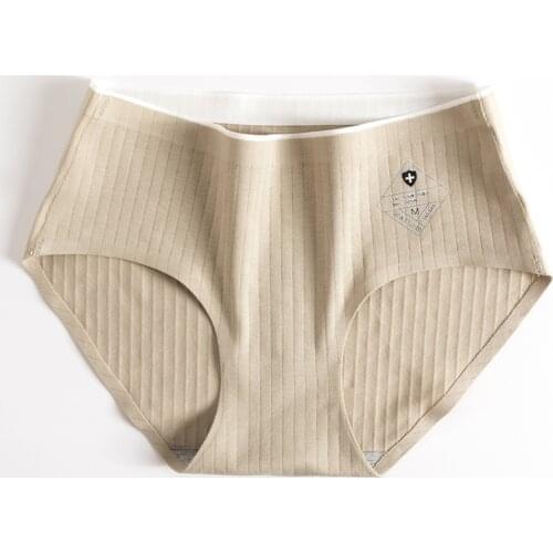 Womens panties Antibacterial Pure cotton Traceless female Briefs Lingerie Girl Comfort Multicolor Mid-Rise Underwear for women