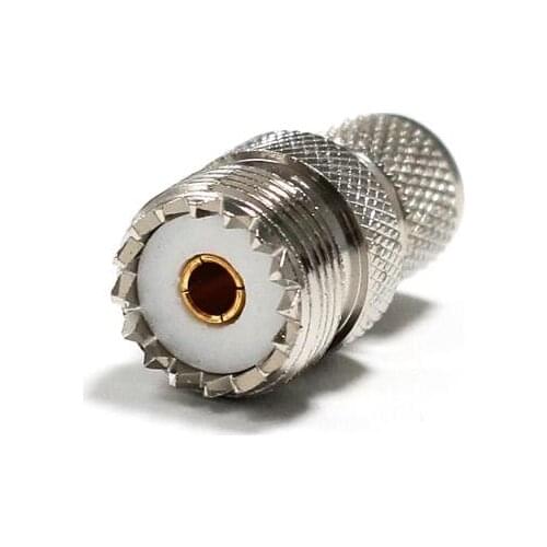 1pc MINI UHF Male Plug switch UHF Female Jack RF Coax Adapter convertor Straight Nickelplated NEW wholesale