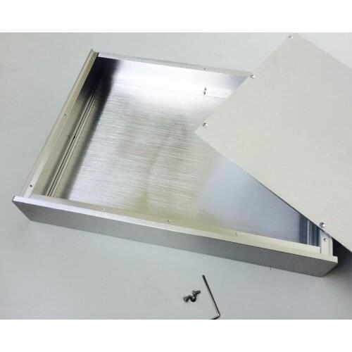 430*70*308mm All-aluminum Power Amplifier Chassis DIY Front-end Case 4307 DAC Shell Merged Back-end Box Audio Enclosure