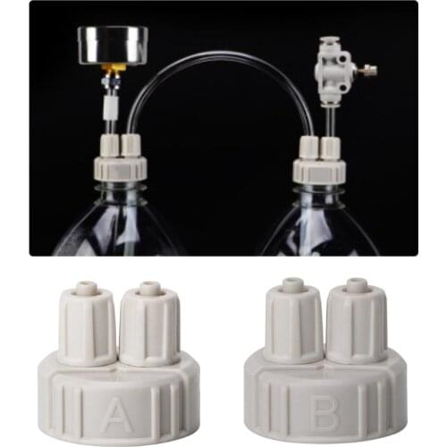 Aquarium CO2 System Tube Valves Guage Bottle Cap Fish Tank Live Plant Reactor 85WC