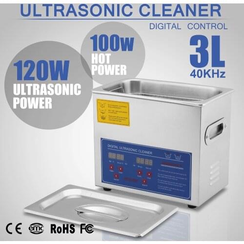 VEVOR 3L Digital Ultrasonic Cleaner Cleaning Supplies Jewellery Bath Timer Watch
