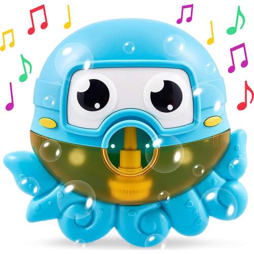 Baby Bath Toys Bubble Machine Crabs Frog Music Kids Bath Toy Bathtub Soap Automatic Bubble Maker Baby Bathroom Toy for Children