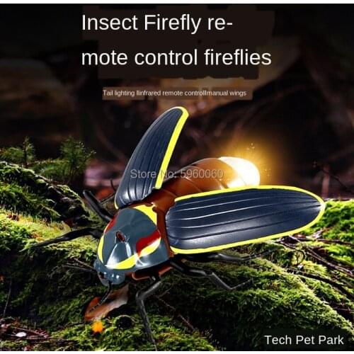 Electric animal remote control toy firefly model technology simulation pet zoo novelty tricky childrens toy