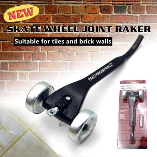 Wall Trimming Brick Tool Skate Wheel Joint Raker-Wall Joint Trimmer Brick Dry Wall Beauty Stitcher Brick Jointer Paint Scrapers