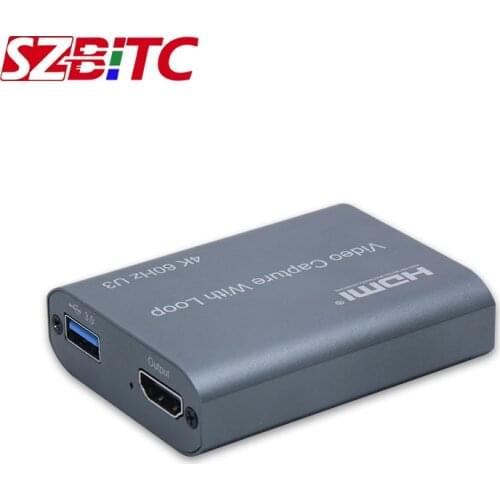 4K USB3.0 Video Capture Card Up to Support 3840x2140@60Hz HDMI to USB3.0 Converter