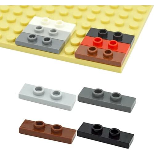 DIY Building Blocks 50pcs Technical Parts 1x3 With 2 Studs Special Changeover Catch Three To Two For Brick Compatible 34103 Toys