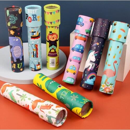Colorful Rotating Kaleidoscope Magic Classic Educational Interactive Logical Toys For Kids Imaginative Cartoon Children