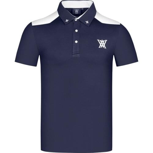 Summer 2021 New Mens Golf Short Sleeve Quick-Dry Sports Polo-Shirt
