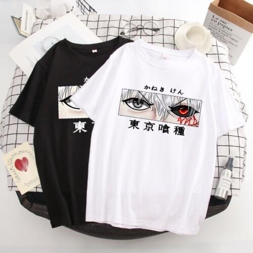 Hot Japanese Anime Tokyo Ghoul T Shirt women Kawaii Cartoon Kaneki Ken Graphic Tees Fashion Women Tshirt Summer Tops T-shirt