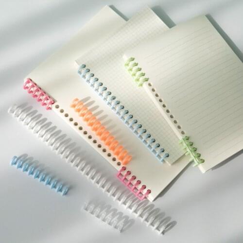 Macaron PP loose-leaf ring clip DIY loose-leaf accessories coil cover ring creative cute hand ledger tool materials