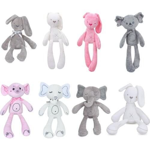 Cute Baby Rattle Bunny Soothing Towel Baby Plush Toy Infant Very Soft Security Blanket Friend Educational Plush Rabbit Doll Toys