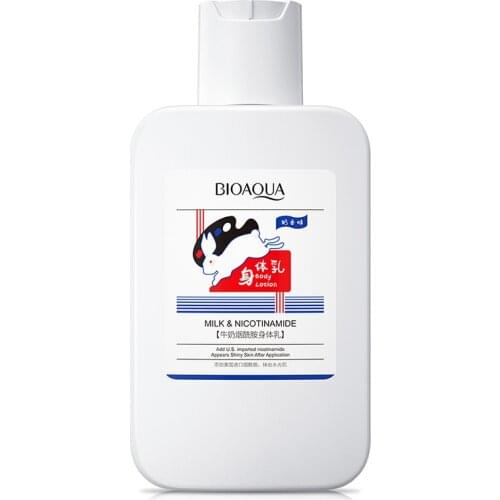 Milk Niacinamide Body Lotion For Skin Care Moisturizes Smoothes Softens Refreshes Controls Oil Tender Warm Clean Nourish