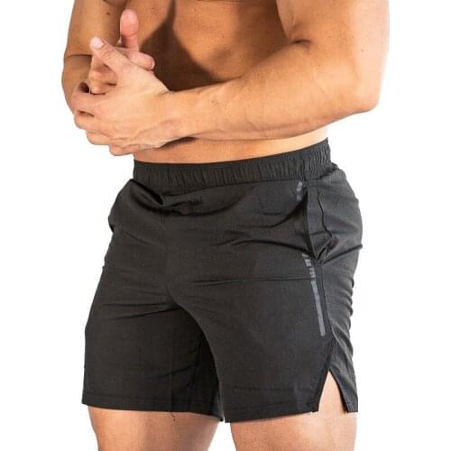 Mens Casual Sports Quick-Dry Jogging Shorts Training Side Pockets Fitness Basketball Pants Beach Breathable Five-Point Pants