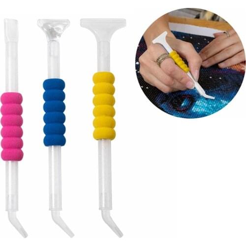 Elbow Point Drill Pen Embroidery DIY Crafts Stick Rhinestone Professional Plastic Diamond Painting Sewing Accessory