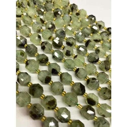 Natural stone grape crystal lantern beads cut face corner beads DIY crystal semi-finished accessories accessories 38 cm long