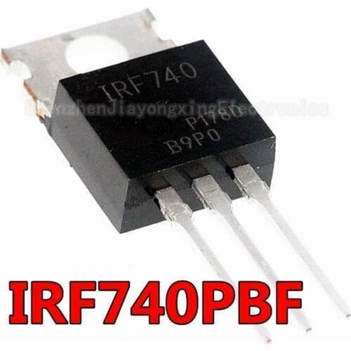10PCS IRF740 TO220 740 IRF740PBF TO-220 new and original IC Chipset