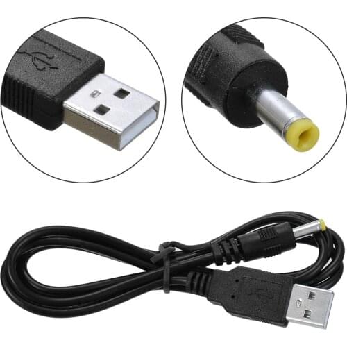 DC Power Plug USB Convert 4.0 x 1.7mm USB Male to Male Power Charge Cable Cord Connector