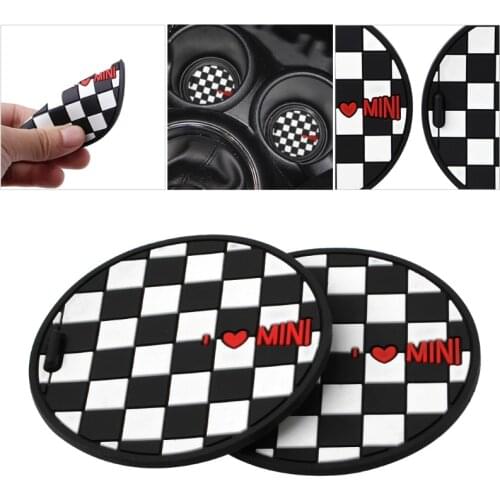 7.7mm Silica Gel Car Cup Anti-slip Pad Mat For BMW Mini Cooper Clubman Countryman 2011 2012 2013 R55 R56