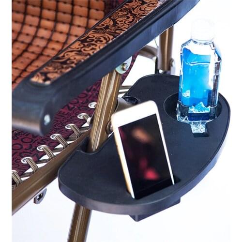 Outdoor Camping Lounge Chair Tray Cup Holder Leisure Lounge Chair Solid Color Simple And Convenient Tray Cup Holder Tool