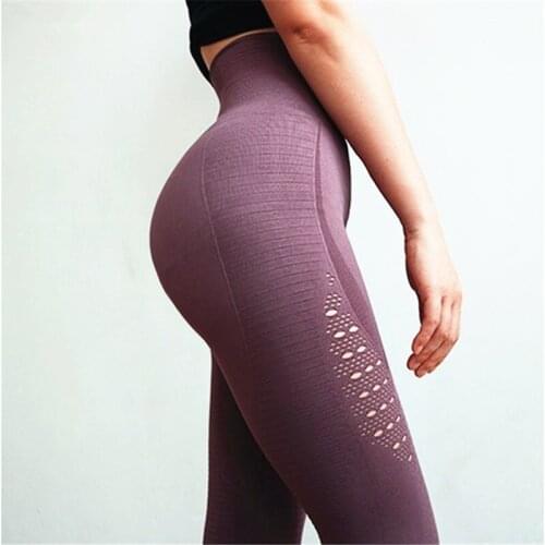 Super Stretchy Gym Leggings Energy Seamless Tummy Control Yoga Pants High Waist Sport Legging Running Pants Women Tights Fitness