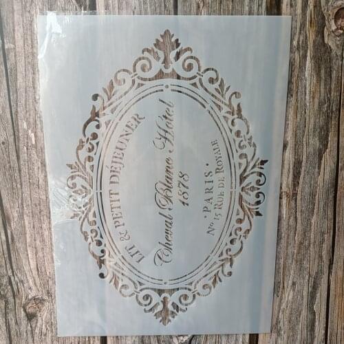 A4 Size DIY Craft Letter Stencil for Painting on Wood,Fabric,Walls Art Scrapbooking Stamping Album Embossing Paper Cards