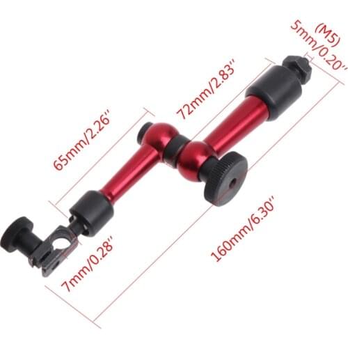 M5 Universal Flexible Magnetic Metal Base Holder Stand For Dial Indicator New