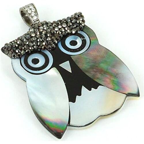 Vintage Owl Pendant Necklace with Rhinestone Zircon Chain Necklace for Women Men Fashion Jewelry Gift Accessories Best Gift