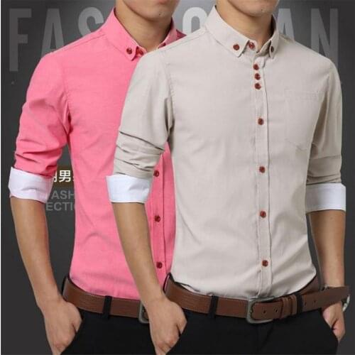 Мужские хлопковые рубашки YINGAICONG China At AliExpress