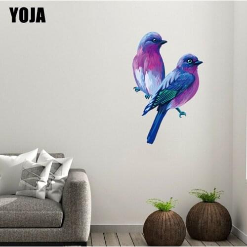 YOJA 32.8×52CM Gorgeous Bird Fashion Living Room Wall Stickers Animal Home Decoration Accessories 8WS0317
