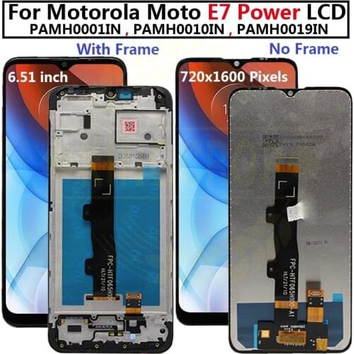 For Motorola Moto E7 Power lcd with frame display touch screen digitizer for Moto E7 Power lcd For Moto E7Power Display