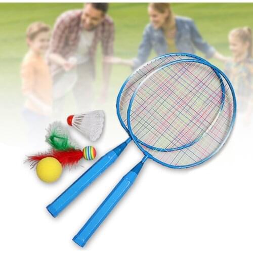 1 Pair Children Tennis Badminton Rackets Ball Set Sports Family Game Toy Kids Badminton Rackets