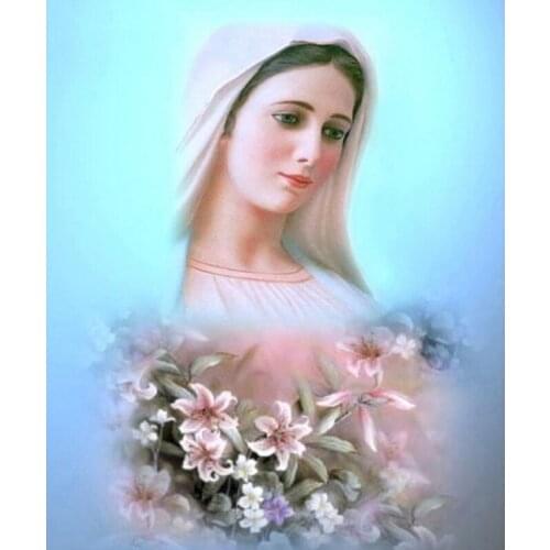 5D DIY Diamond Painting Our Lady Religion Icons Diamond Embroidery Picture of Resin Cross Stitch Full Diamond Mosaic Handcraft