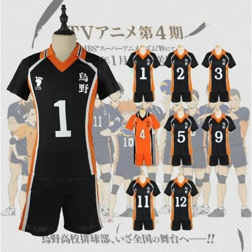 Anime Haikyuu!! Cosplay Costume Set Top+pant Shoyo Hinata/tobio Kageyama/daichi Sawamura/yu Nishinoya Cosplay Halloween Clothes