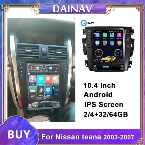 Android Car radio multimedia player Tesla style stereo for-Nissan teana 2003-2007 Car Video GPS Navigation