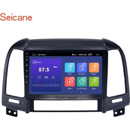 Seicane 2Din Android 10.0 9 Inch Car Radio For 2005-2012 HYUNDAI SANTA FE GPS Navi Stereo Multimedia Player Head Unit 4G Wifi