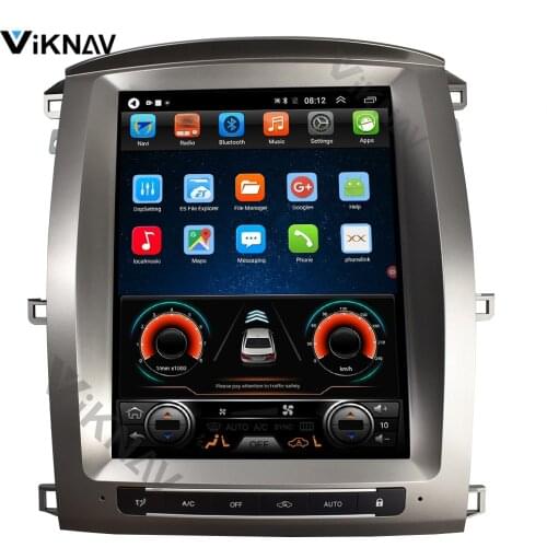Tesla Style Android Car Multimedia Player For-TOYOTA LAND CRUISER LC100 2002-2007 car stereo auto radio player head unit