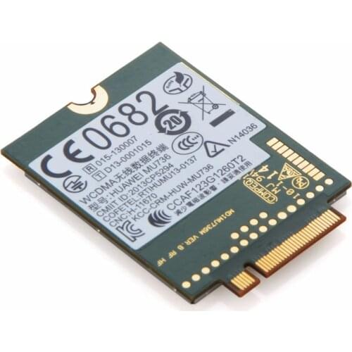 Wireless Adapter Card for UNLOCKED HUAWEI MU736 3G WWAN NGFF M.2 WCDMA/HSP/HSPA+/EDGE/GPRS/GSM Module Fr dell asus acer sony