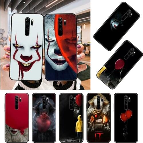 Phone Case For Xiaomi Redmi Note 8 8T 7 7A 9 9A 9S 8A 4 5 6 Pro Black Cover Waterproof Tpu Back It Bill Skarsgard Pennywise