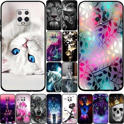 Phone For Redmi 10X Pro 5G Case Cover Silicone Soft TPU Black Back Cover For Xiaomi Redmi 10X Pro 5G Xiomi Cute Anime Dog Bumper