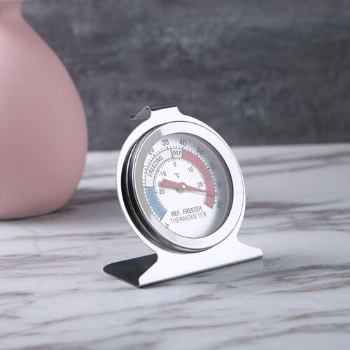 Food Meat Temperature Stainless Steel Fridge Freezer Stand Up Dial Thermometer Refrigerator Gauge for Kitchen Baking Supplies