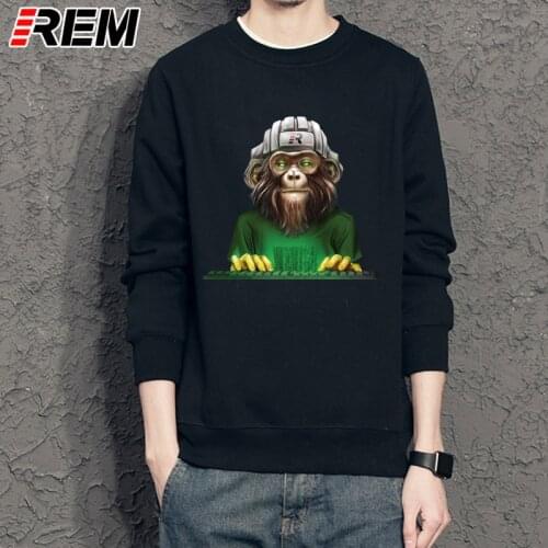 REM Hoodies monkey Fashion Eat Sleep Code Programming JAVA HTML Comedy Funny Programmers Men Short Hoodies, Sweatshirts