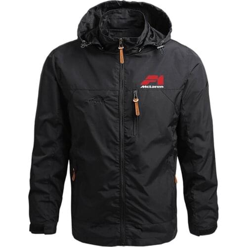 McLaren Logo 2021 Outdoor Casual Male Jackets Warm Hoodies High Quality Spring Autumn Harajuku Sweatshirts Windbreaker Outwear