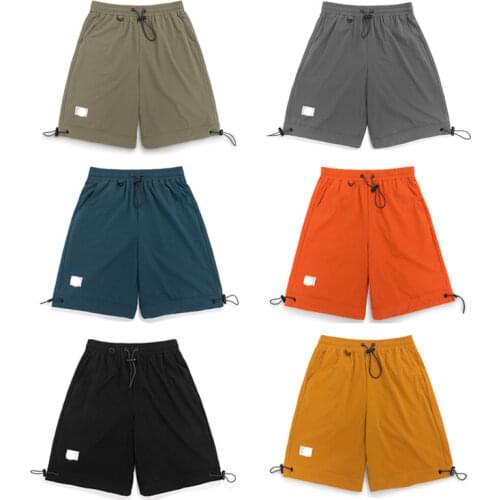 Mens Casual Fitness Solid Color Pocket Sports Shorts Pants 2021 Summer Fashion Casual Pocket Workwear Sports Casual Shorts Pants